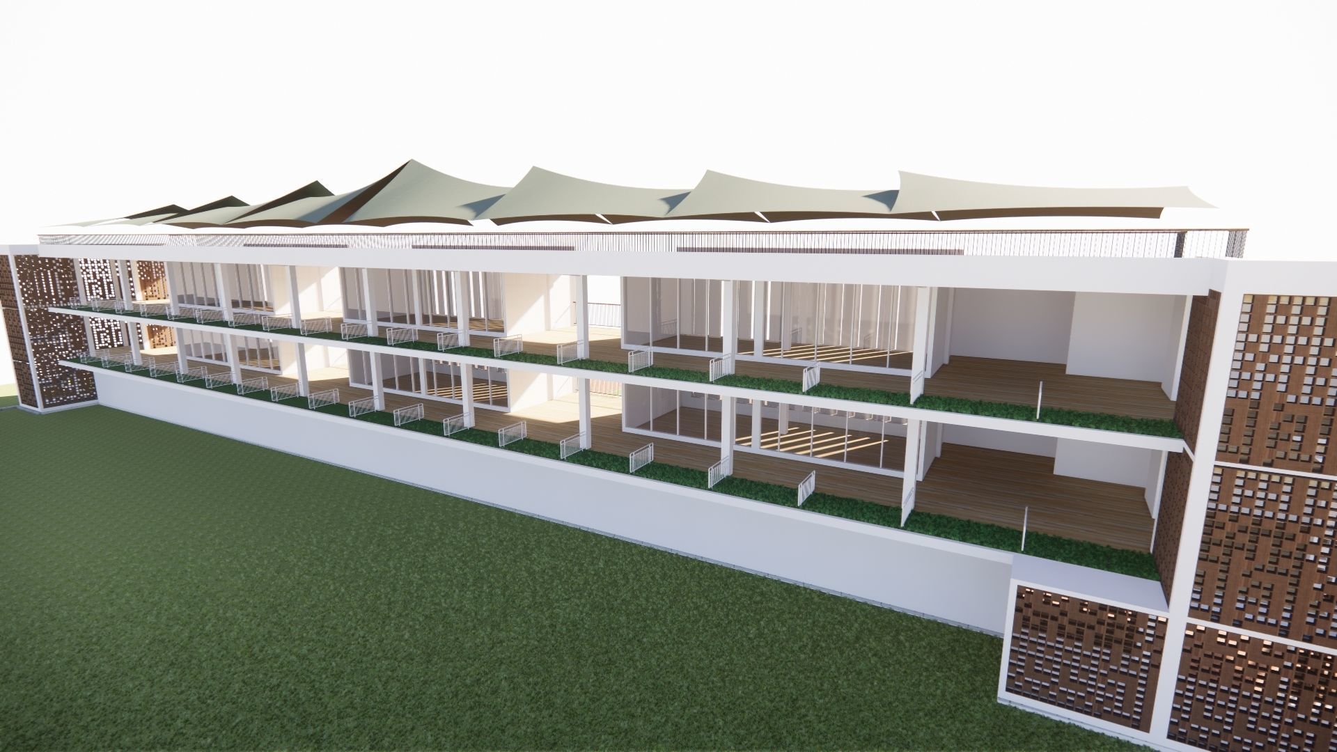 driving range golf 3D model_1