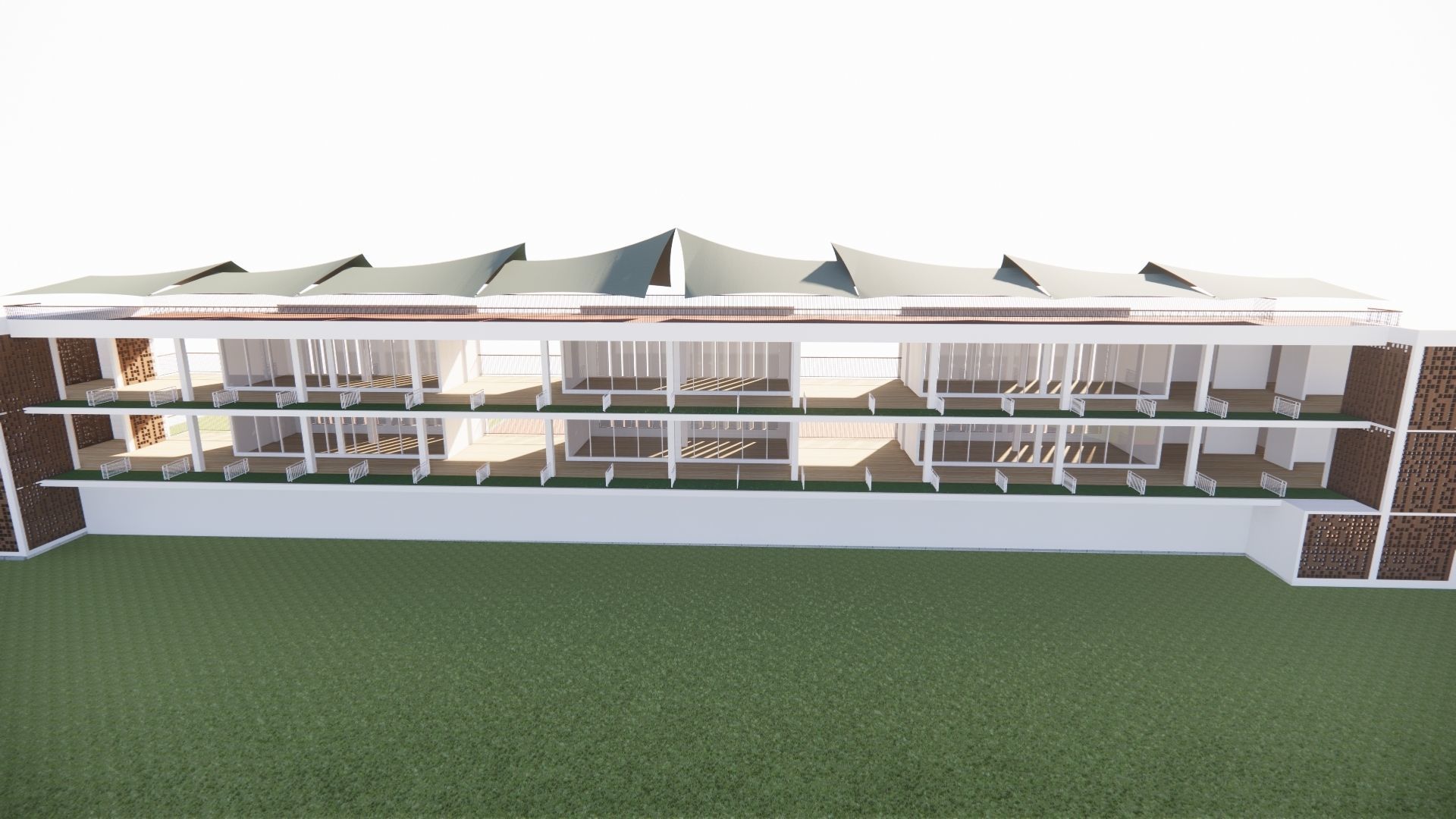 driving range golf 3D model_2