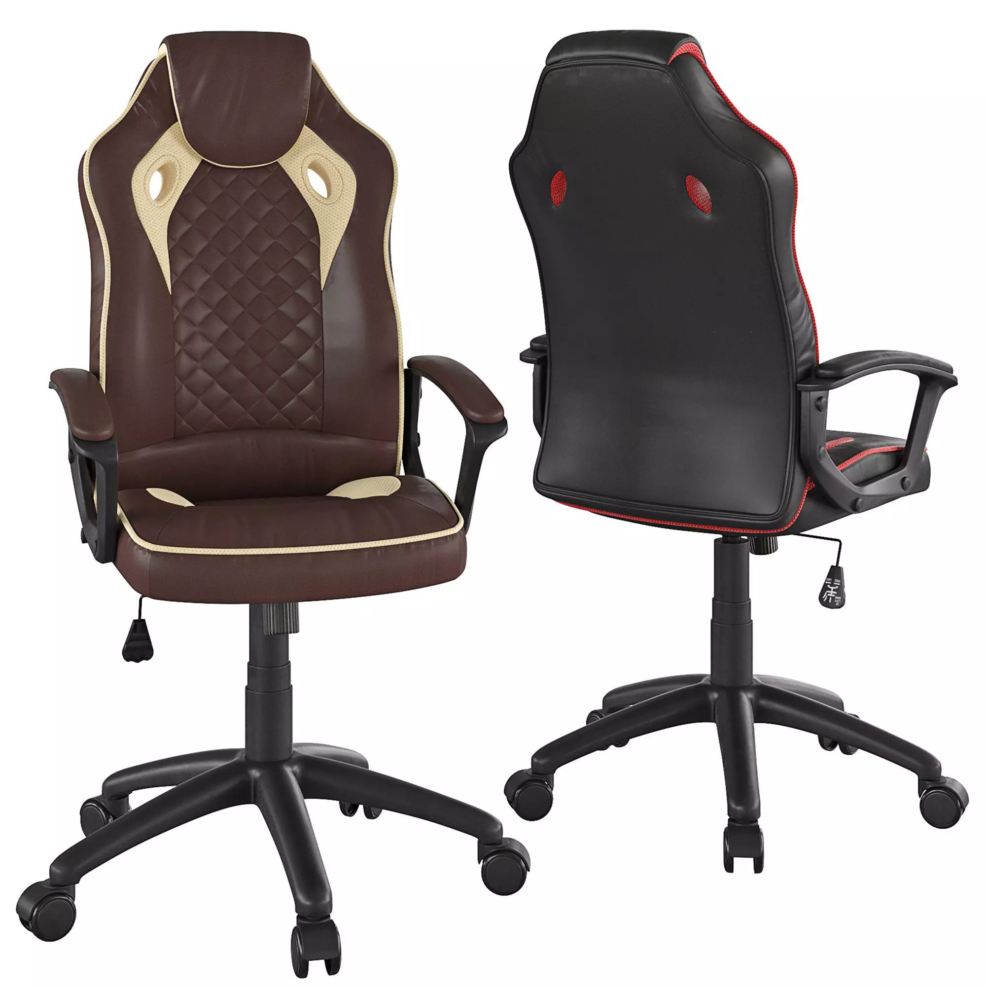 Raid computer chair 3D model_0