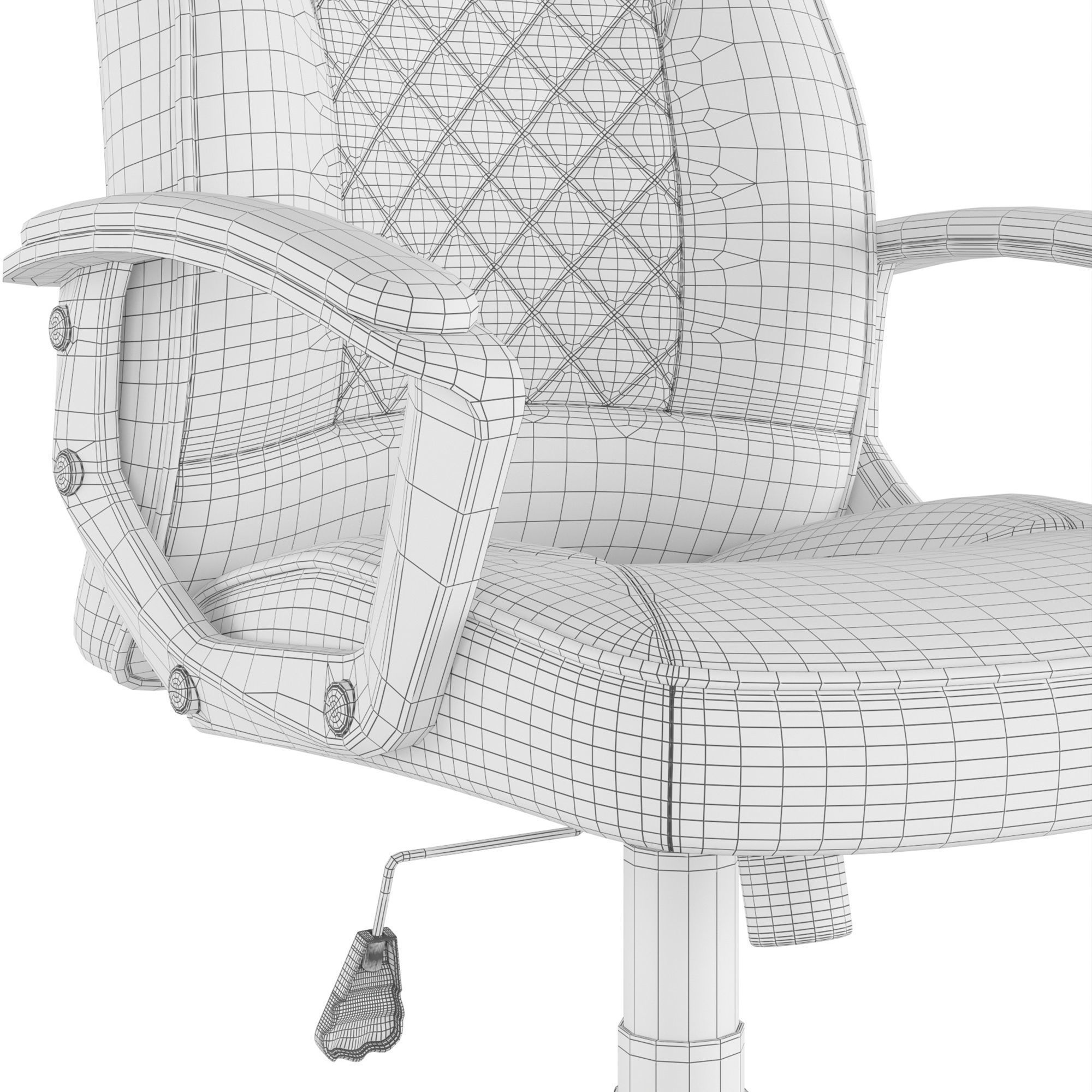 Raid computer chair 3D model_4