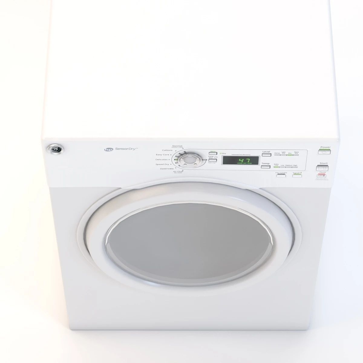 Electric Dryer Machine 3D model_5