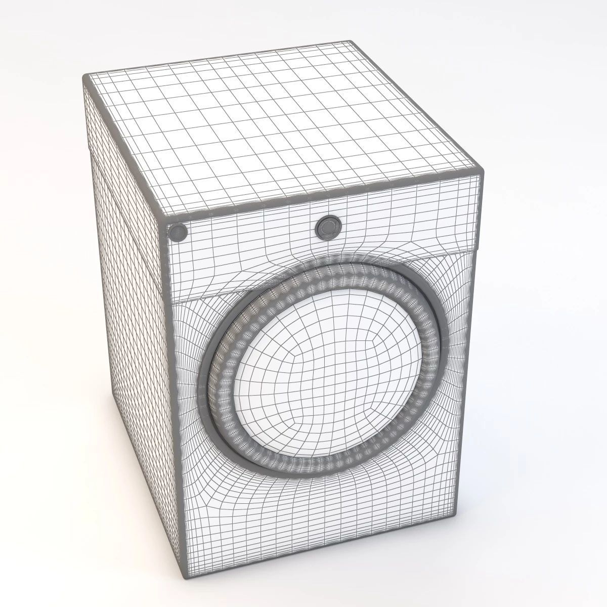 Electric Dryer Machine 3D model_8