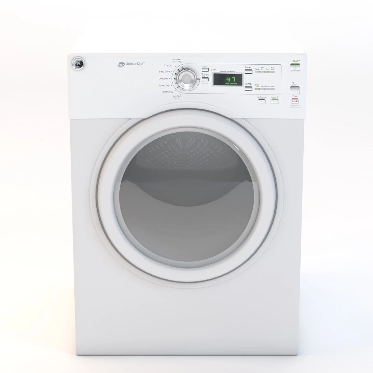 Electric Dryer Machine 3D model_2