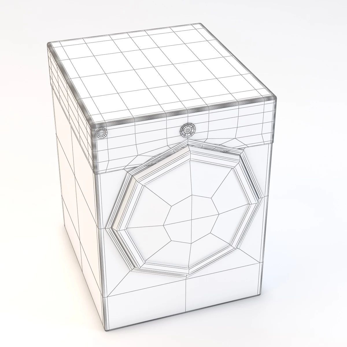 Electric Dryer Machine 3D model_9