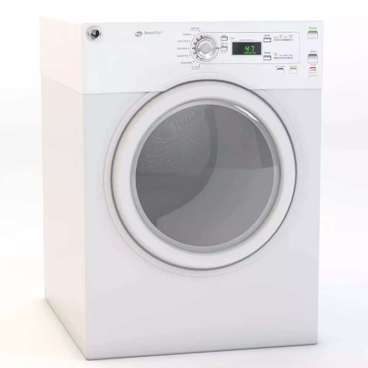 Electric Dryer Machine 3D model_0