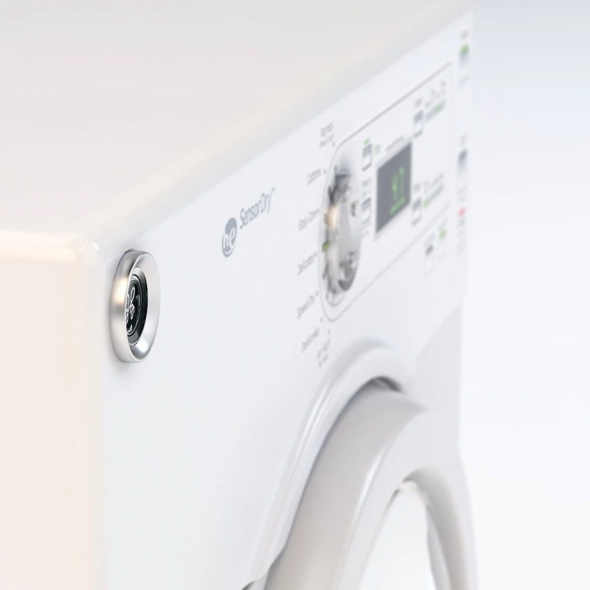 Electric Dryer Machine 3D model_4