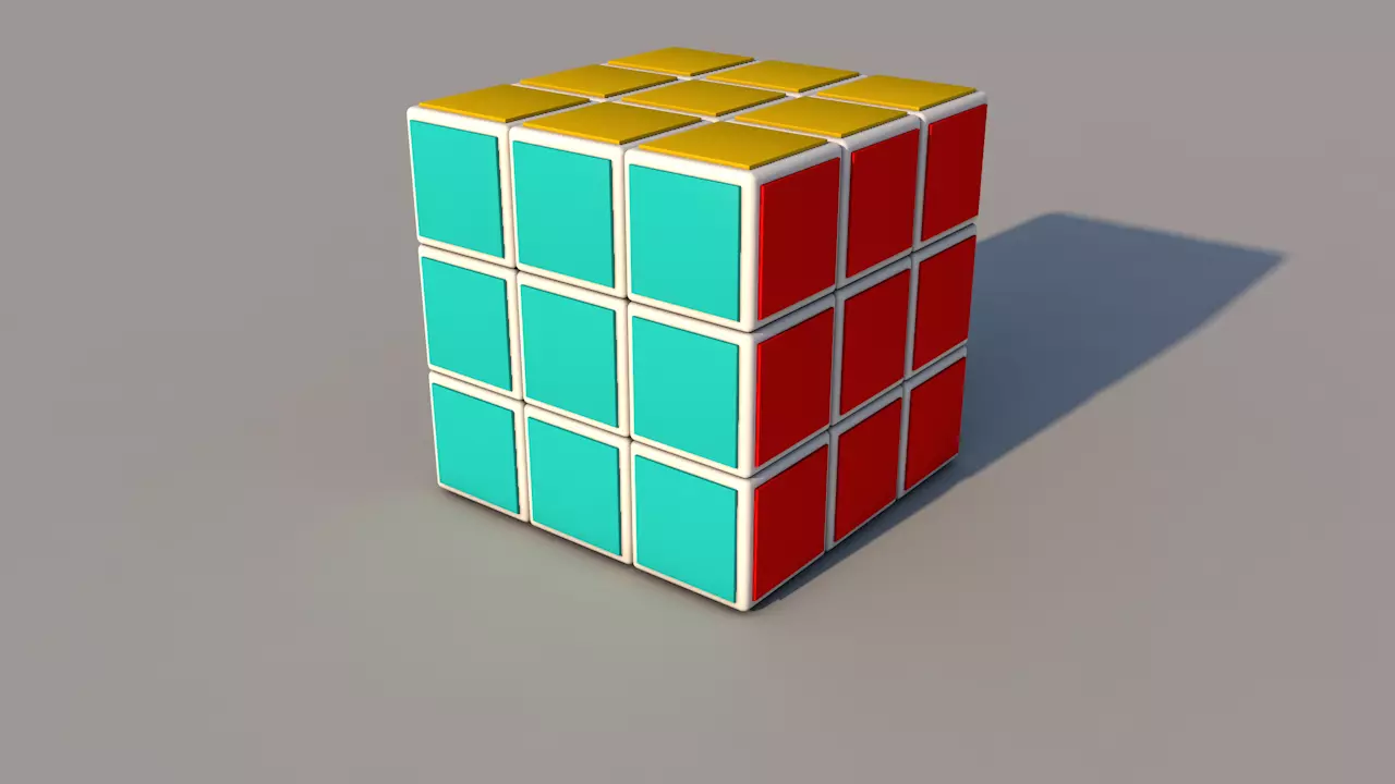 RUBIK CUBE Free 3D model_0