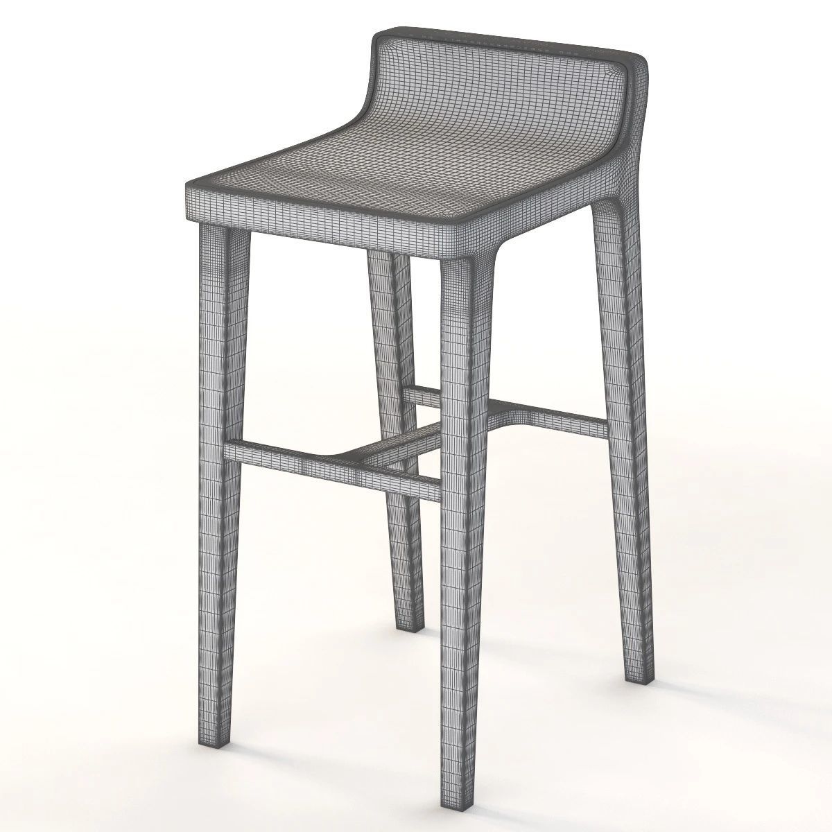 Emea Low Back Counter Stool 3D model_8