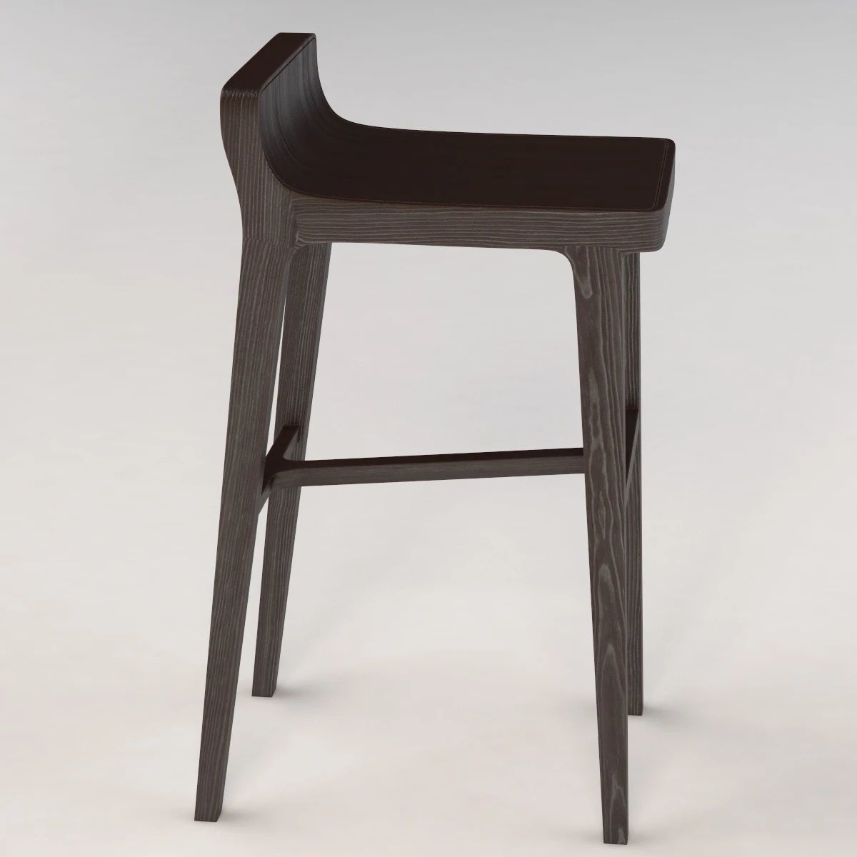 Emea Low Back Counter Stool 3D model_2