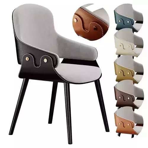 Nordic Artificial Leather Dining Chair