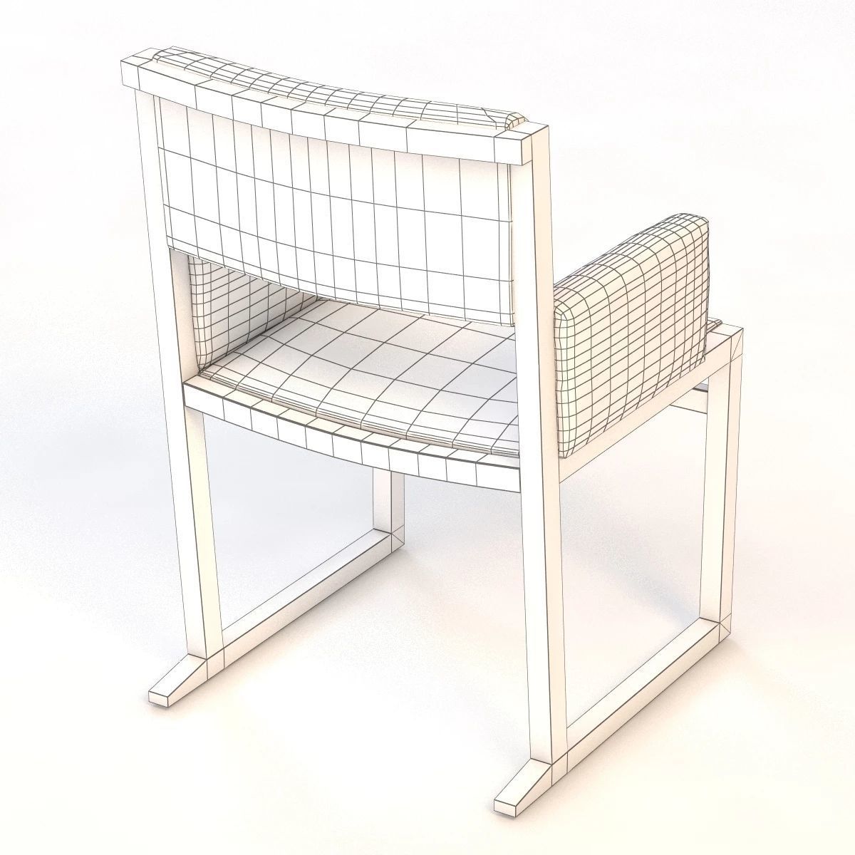  Emily Arm Dining Chair 3D model_8