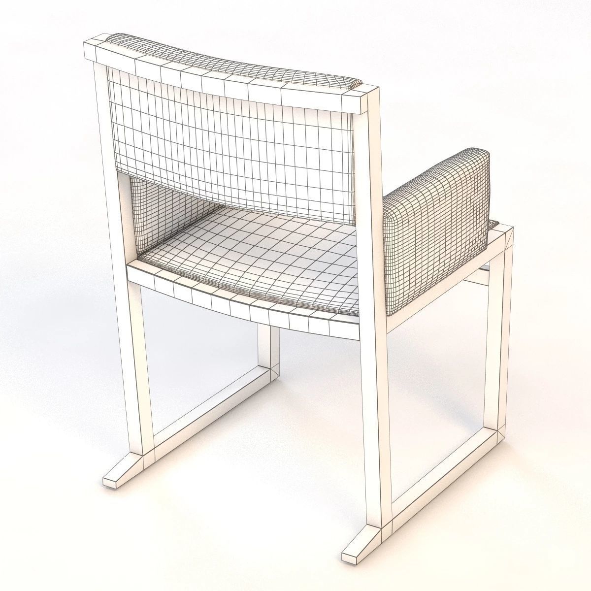  Emily Arm Dining Chair 3D model_7