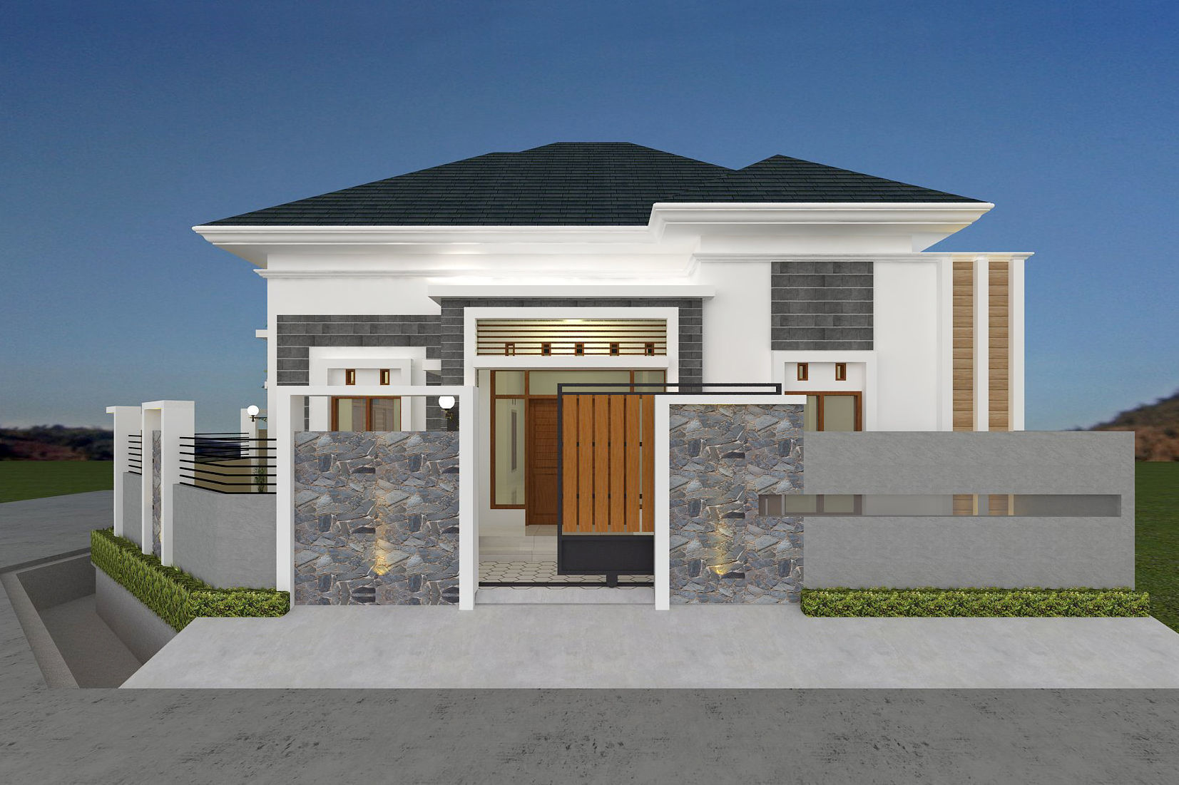 design house and shop drwaing autocad 3D model_1