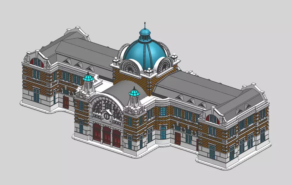 Seoul Station - old 3D print model_0