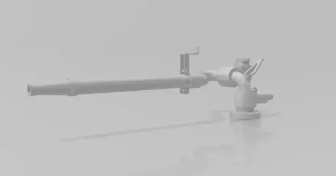 Fully funcional water cannon for rc tugboat models 3D print model