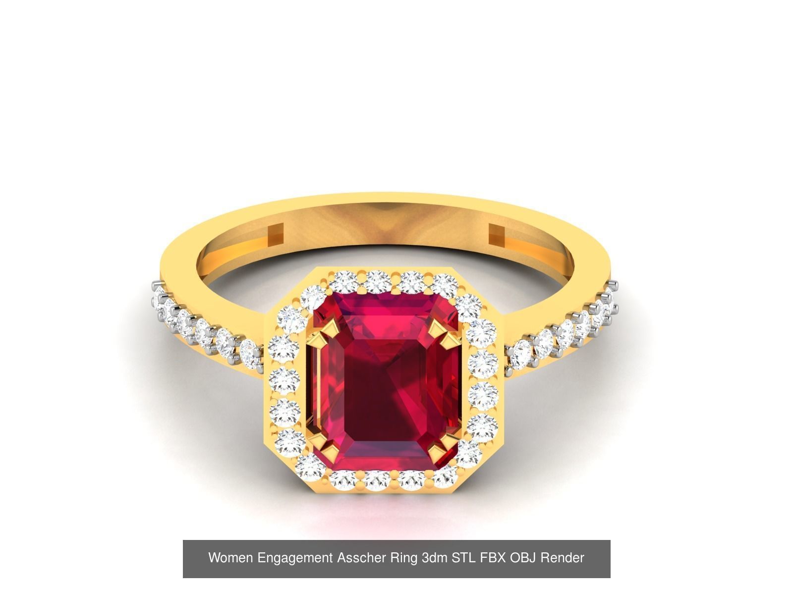 11 Solitaire Wedding Engagement Asscher Rings Collection _1