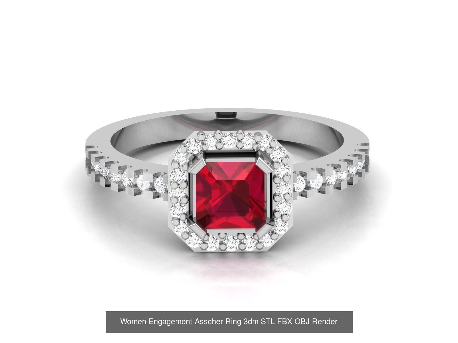 11 Solitaire Wedding Engagement Asscher Rings Collection _2