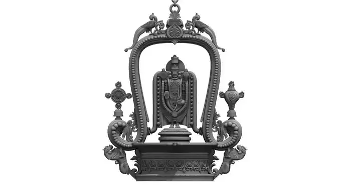 oil lamp venkateswara balaji 3D model