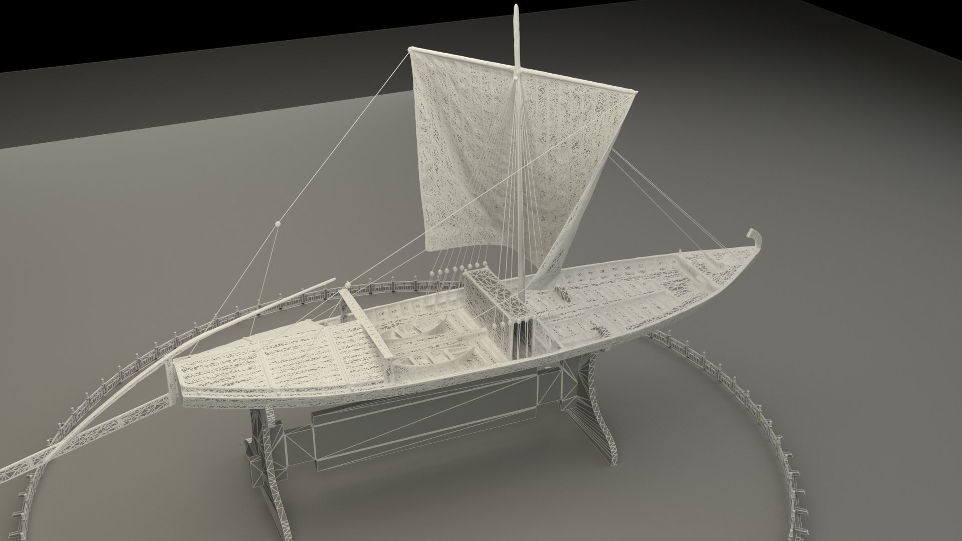 Chinese junk boat 3D model CGTrader