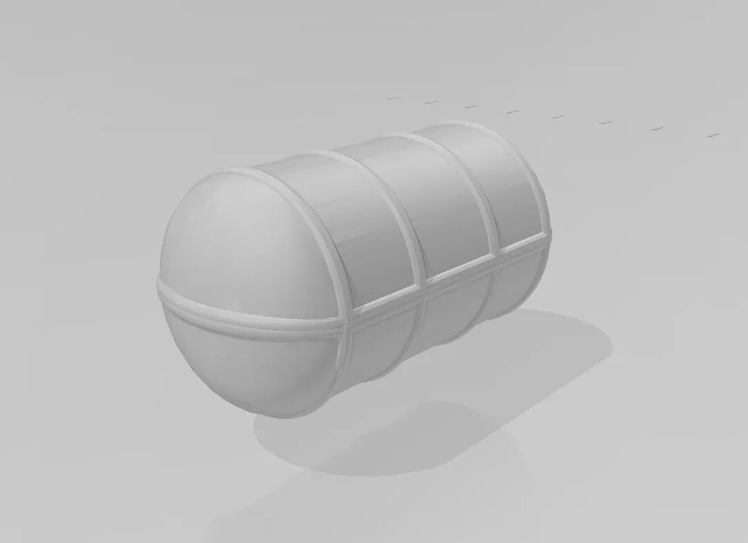 Life raft with raft bed for rc models Free 3D print model