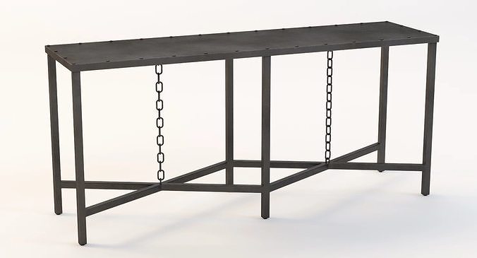 English Mail Sorter Chain Console 3D model