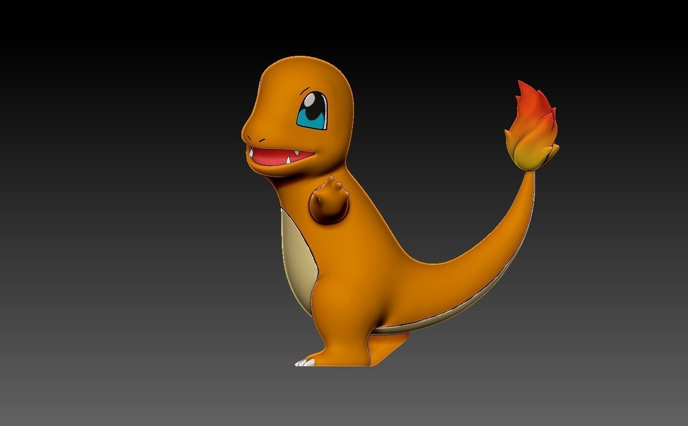 Pokemon charmander 3D print model_6