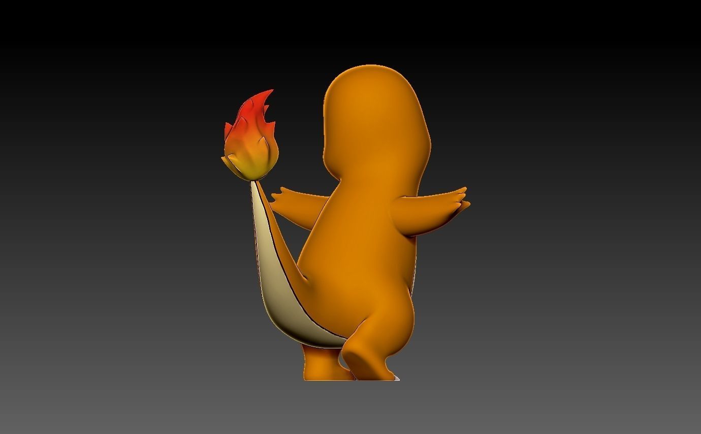Pokemon charmander 3D print model_12