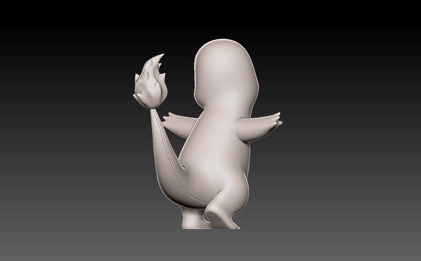 Pokemon charmander 3D print model_13