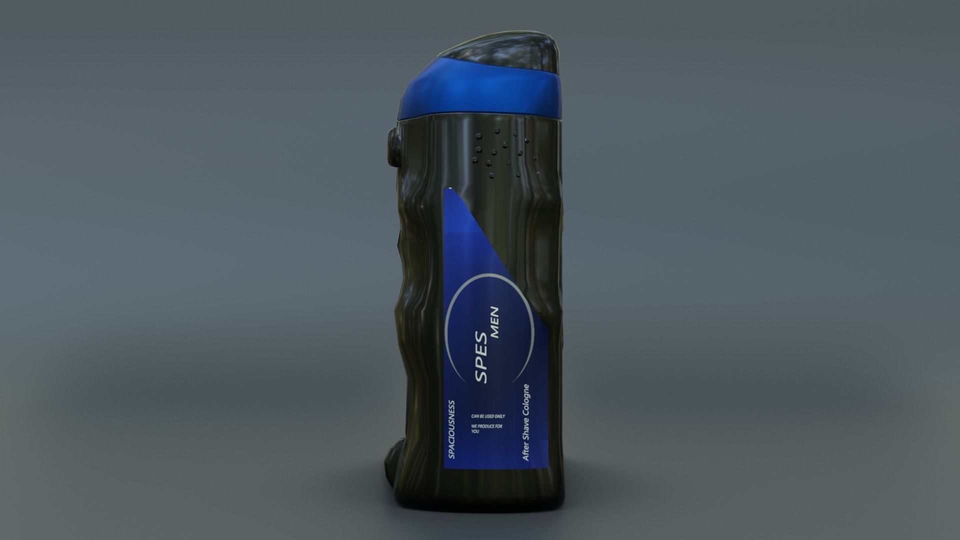 Cosmetic bottle Free low-poly 3D model_1