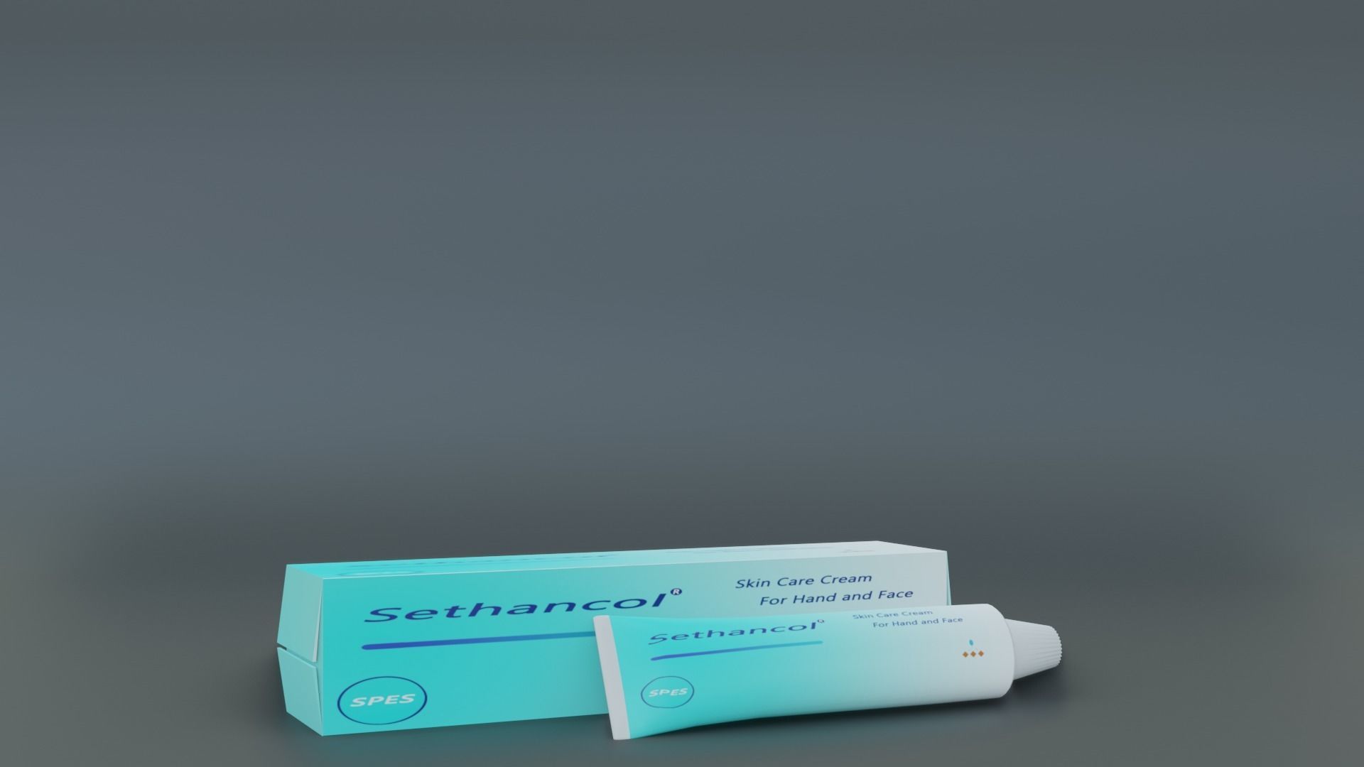 Cosmetic bottle Free low-poly 3D model_6