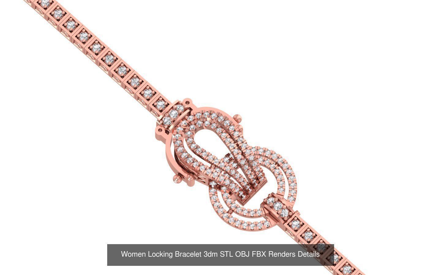 67 Women Bracelet Bangle 3dm STL OBJ FBX Details Collection _77