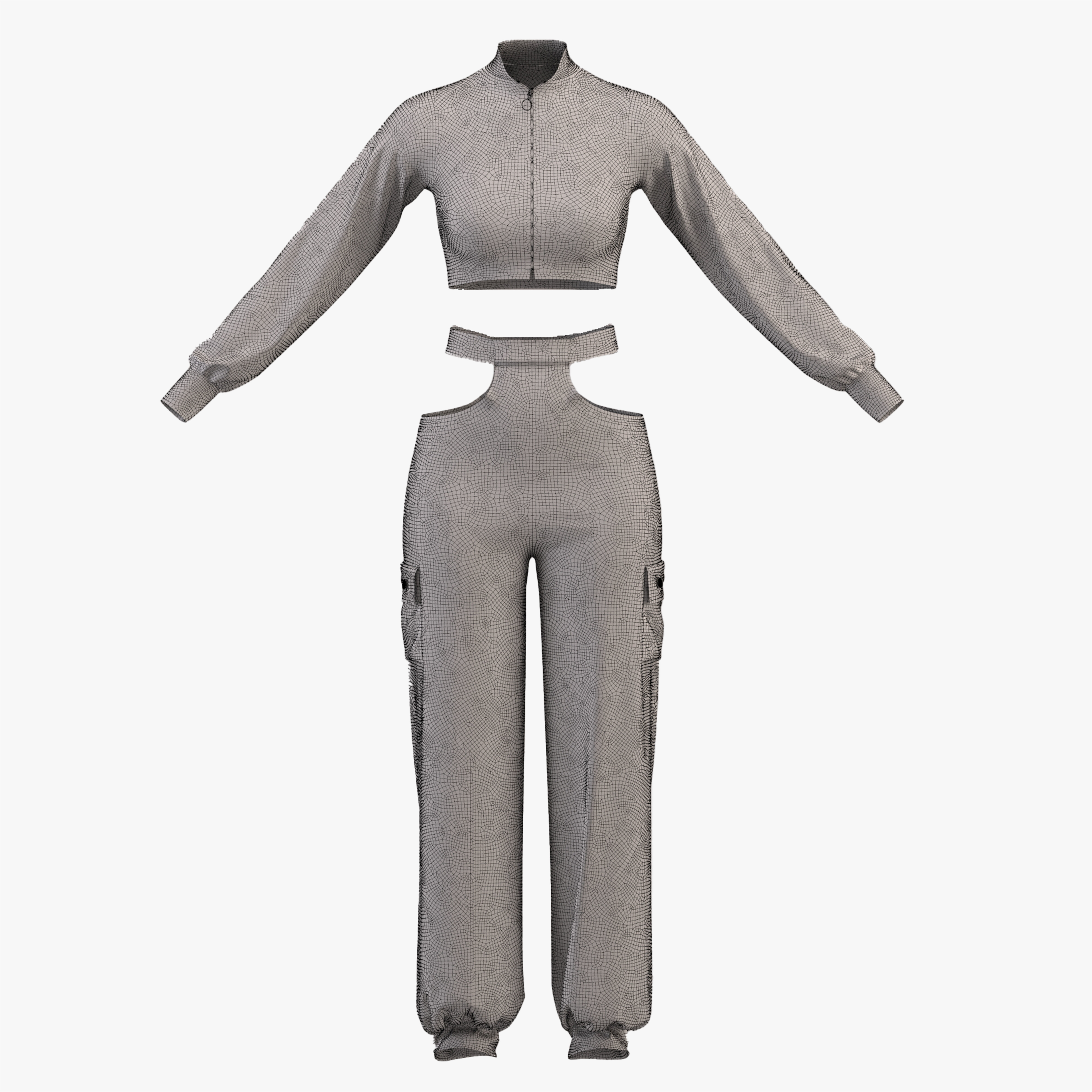 women sportswear- sport clothing 3D model_11