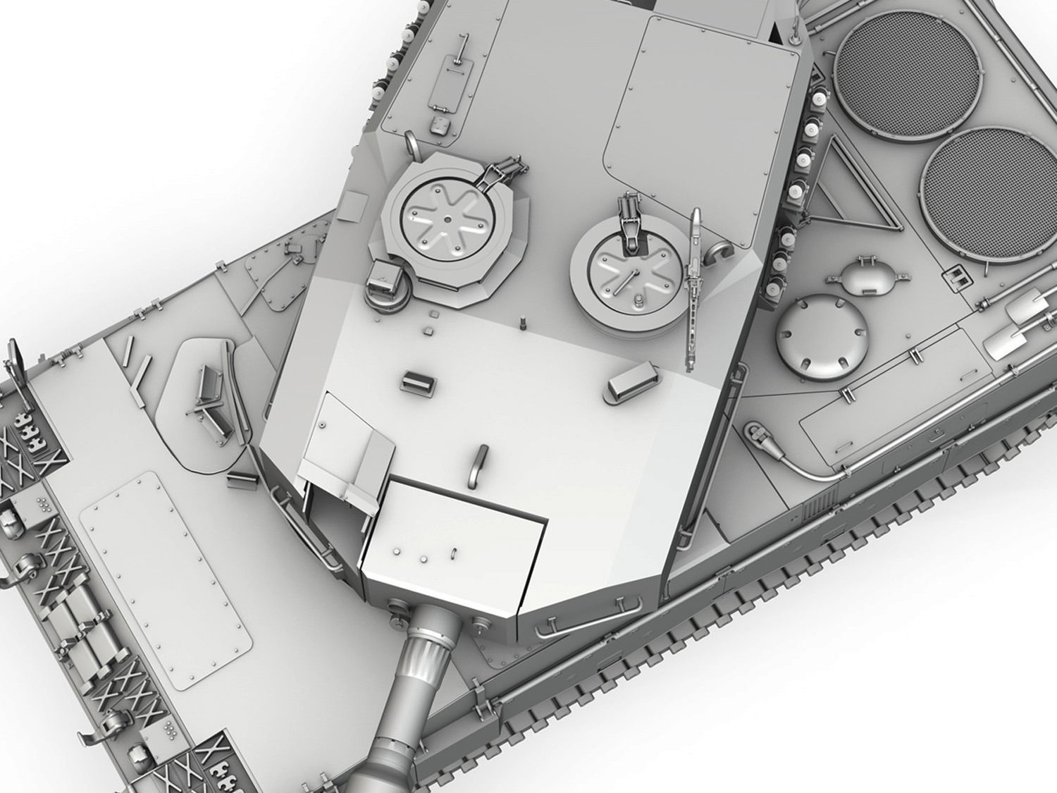 Leopard 2A4 Main Battle Tank  3D model_8