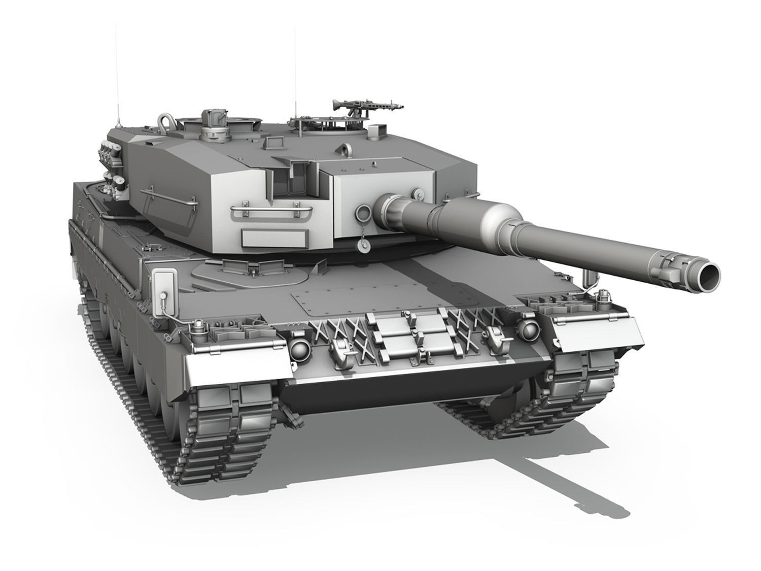 Leopard 2A4 Main Battle Tank  3D model_7