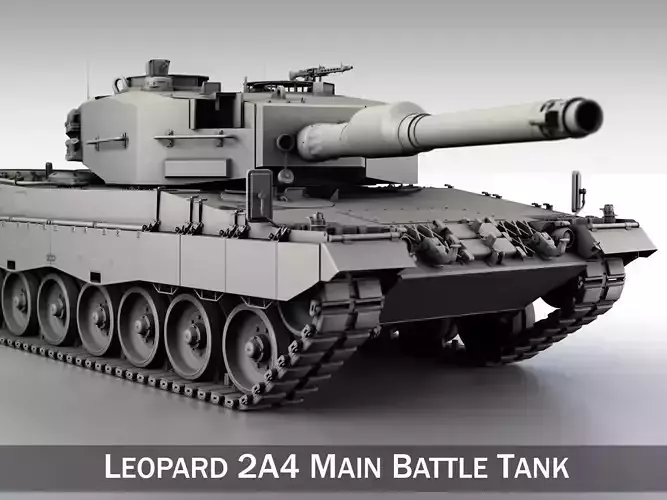 Leopard 2A4 Main Battle Tank  3D model