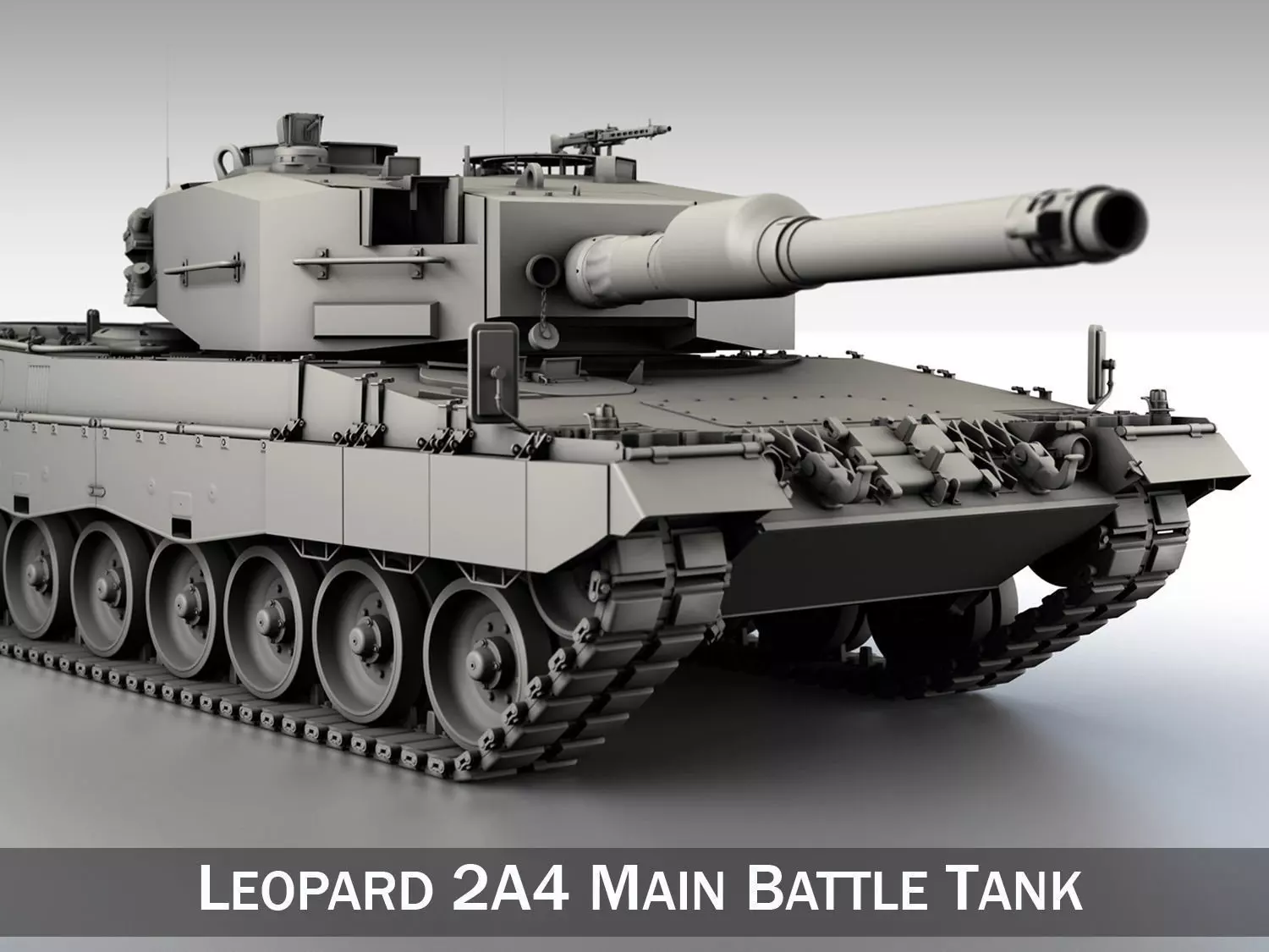 Leopard 2A4 Main Battle Tank  3D model_0