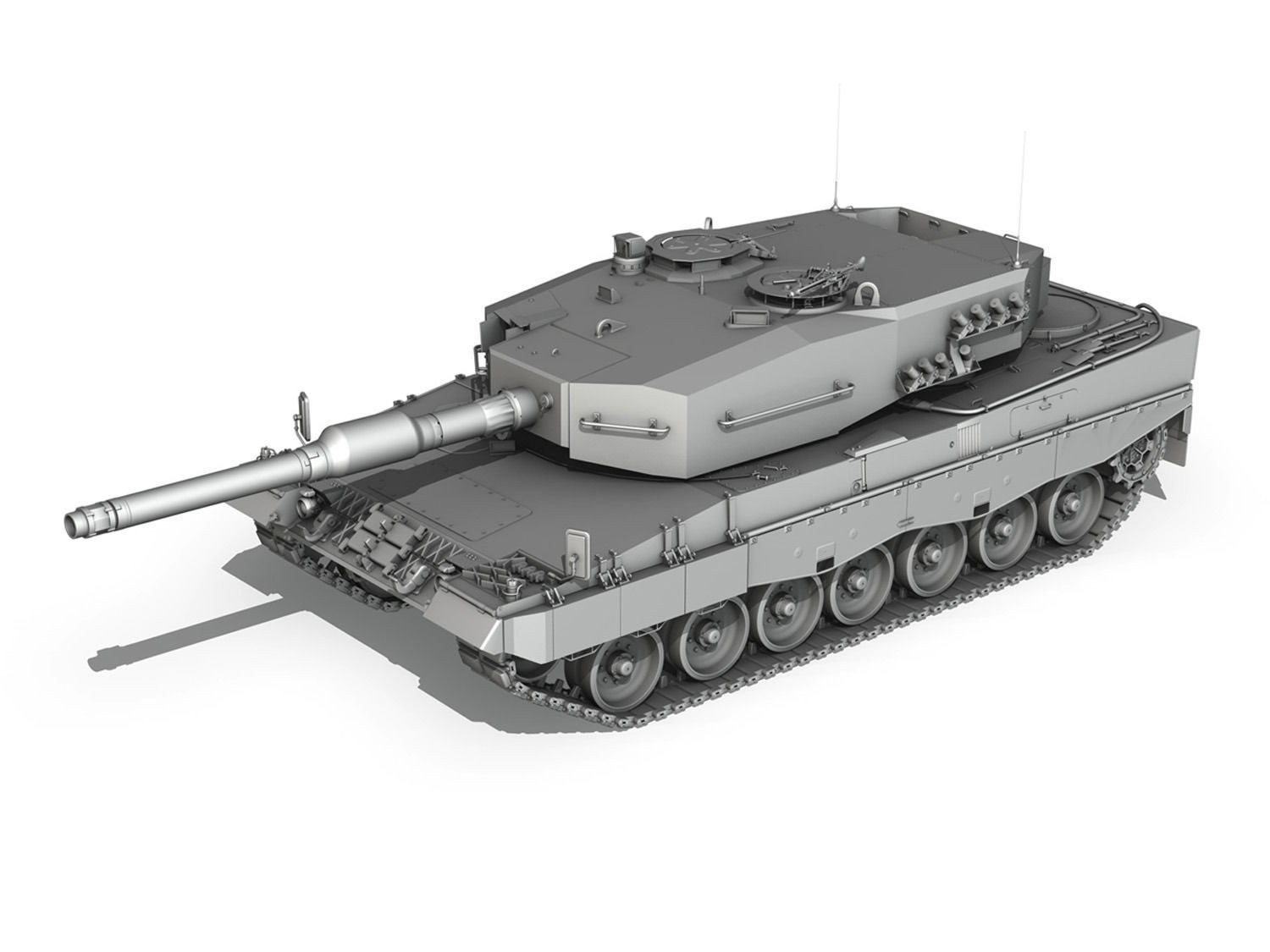 Leopard 2A4 Main Battle Tank  3D model_1