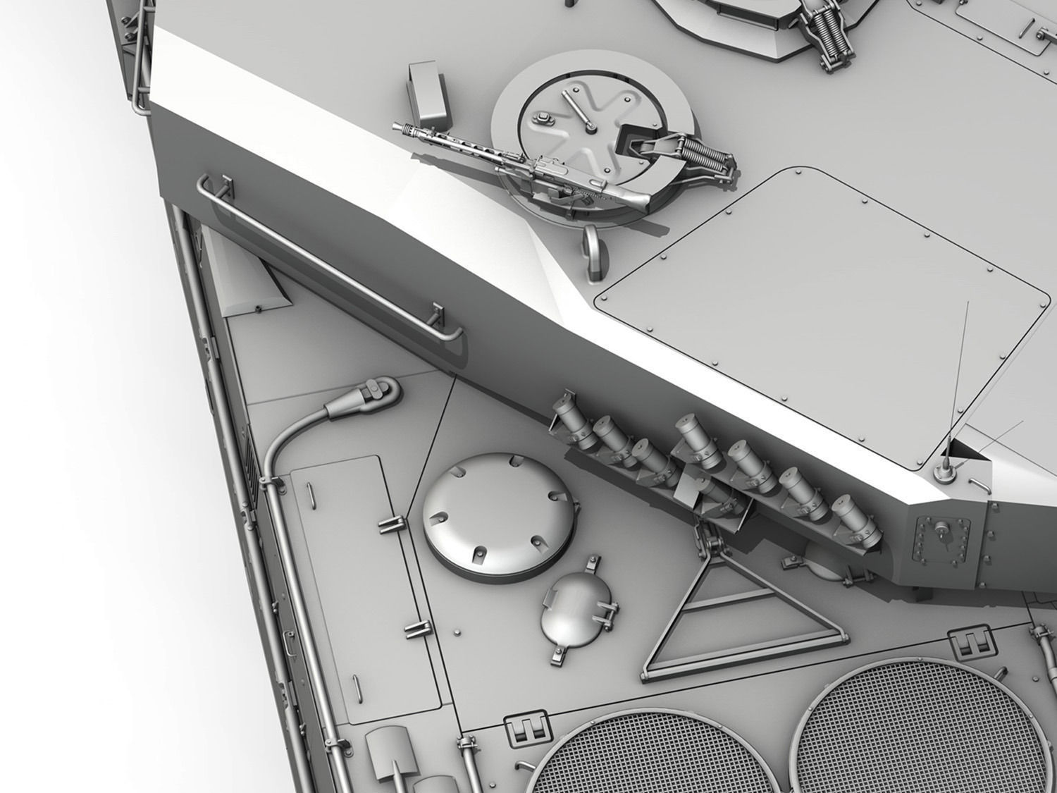 Leopard 2A4 Main Battle Tank  3D model_9