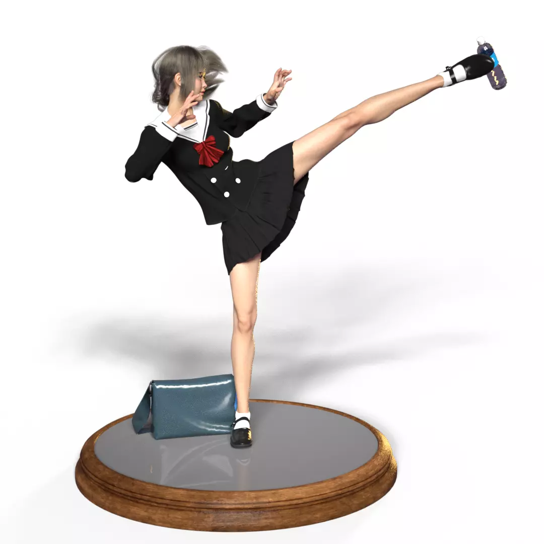 HIGH KICK GIRL JAPAN 1 3D print model