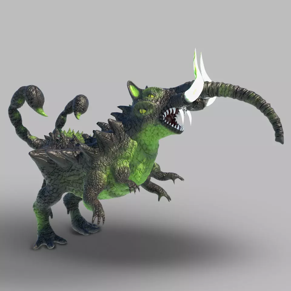 fantasy challenge Low-poly 3D model_0