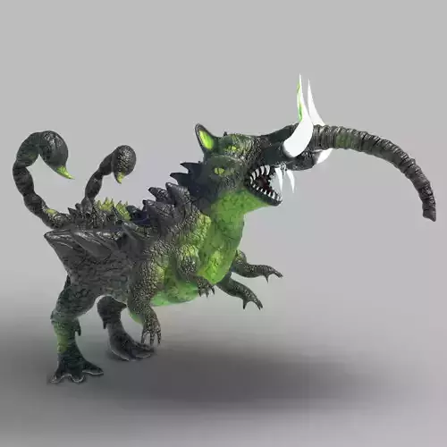 fantasy challenge Low-poly 3D model