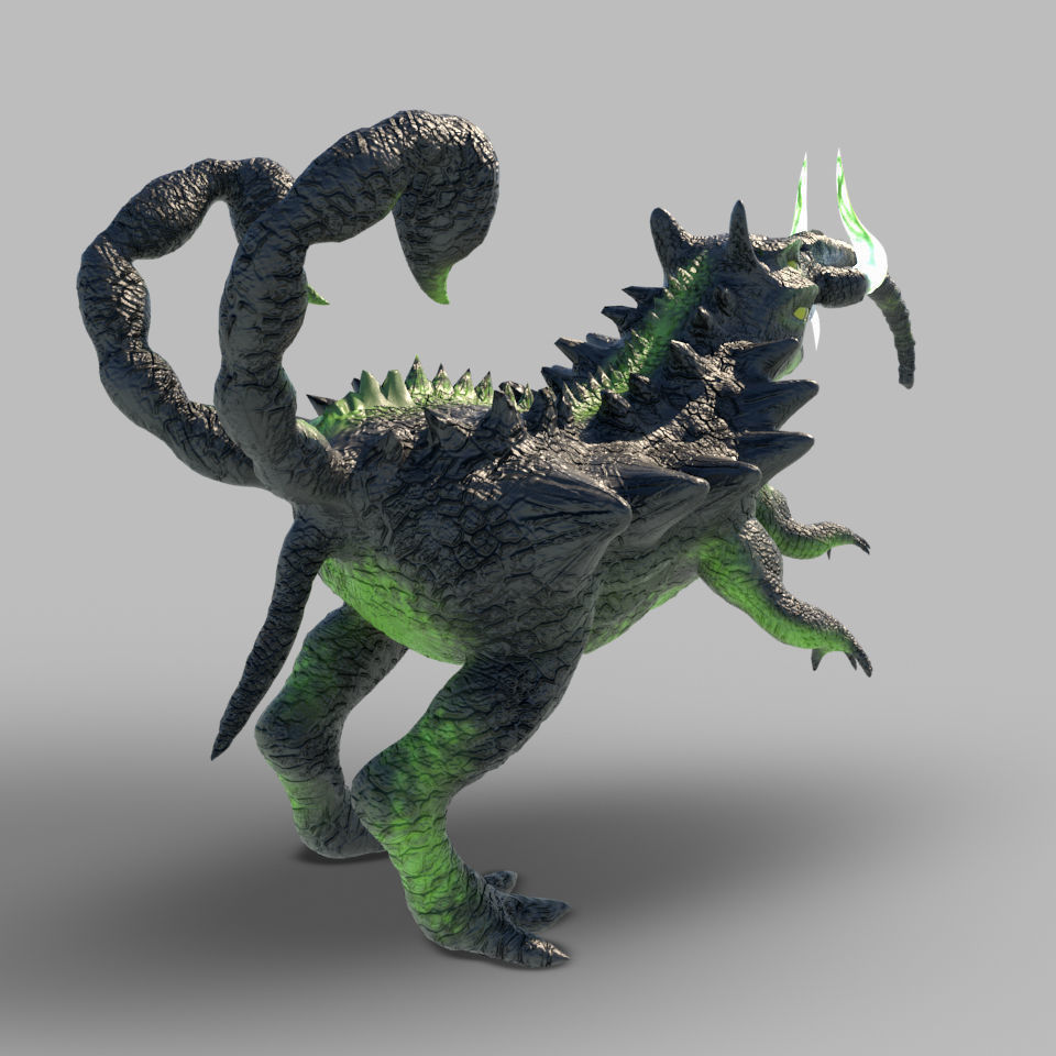 fantasy challenge Low-poly 3D model_1