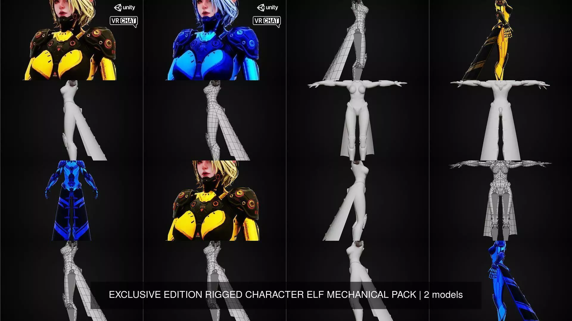 EXCLUSIVE ELF HUNTER EDITION RIGGED CHARACTER ELF MECHANIC PACK 3D Model Collection_0