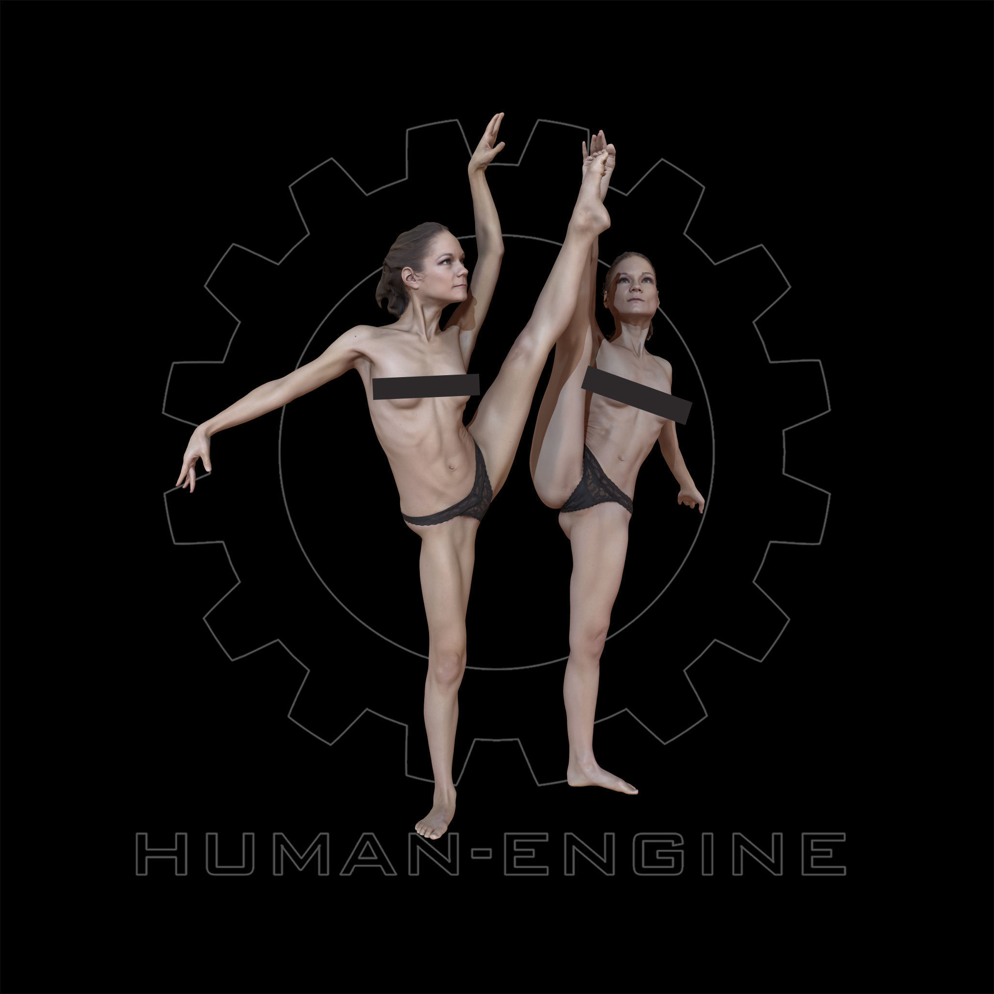 Female Scan - Sylph Ballet Poses 40-41 3D model_5