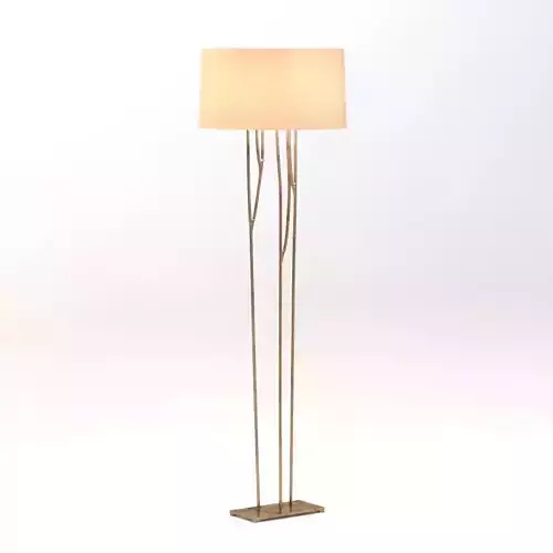 Forest Floor Lamp With Gilded Iron