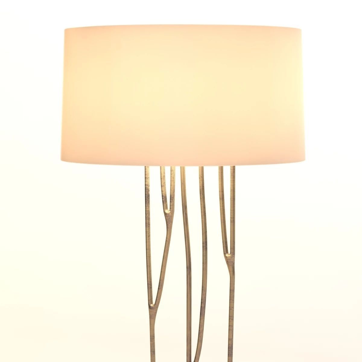 Forest Floor Lamp With Gilded Iron 3D model_6