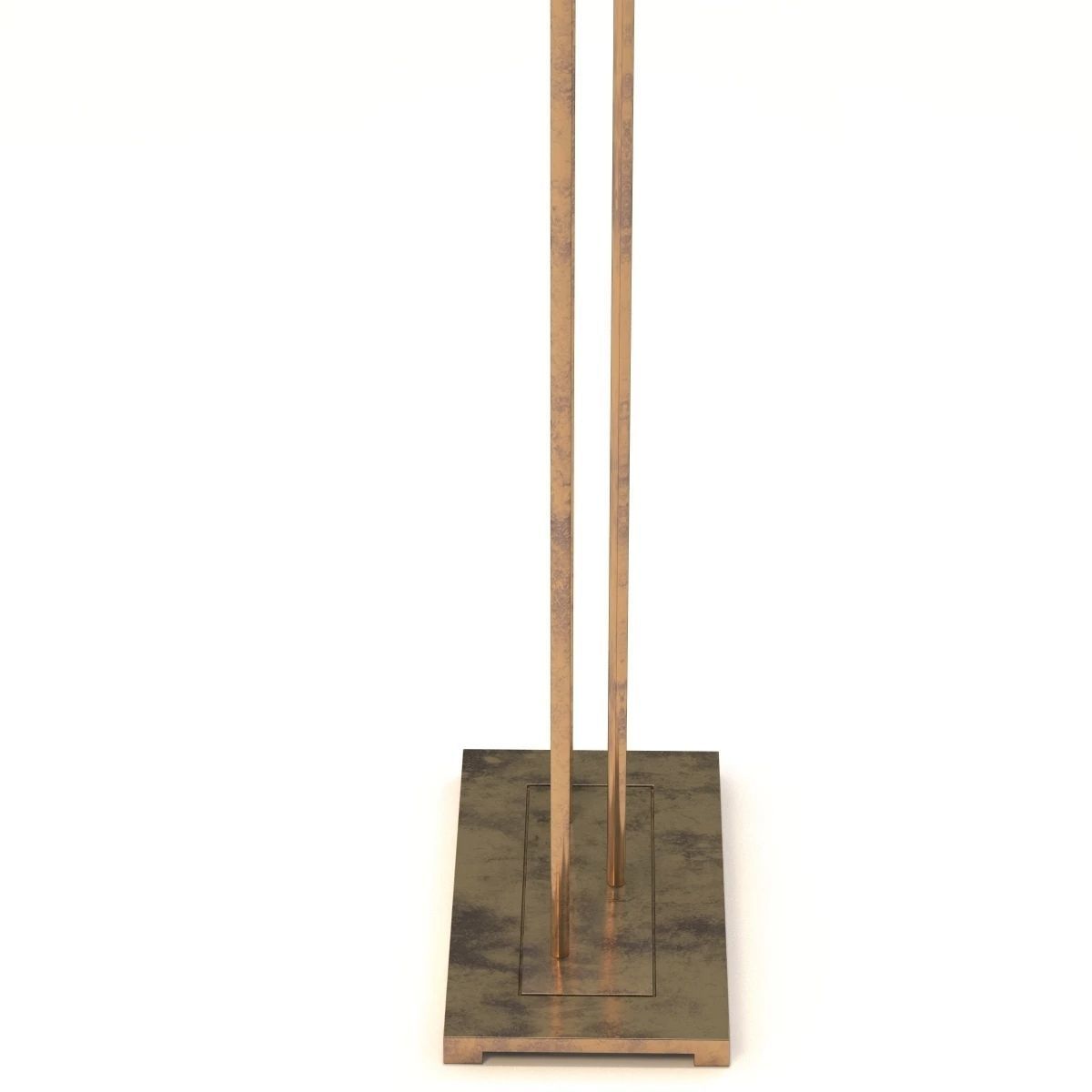 Forest Floor Lamp With Gilded Iron 3D model_2