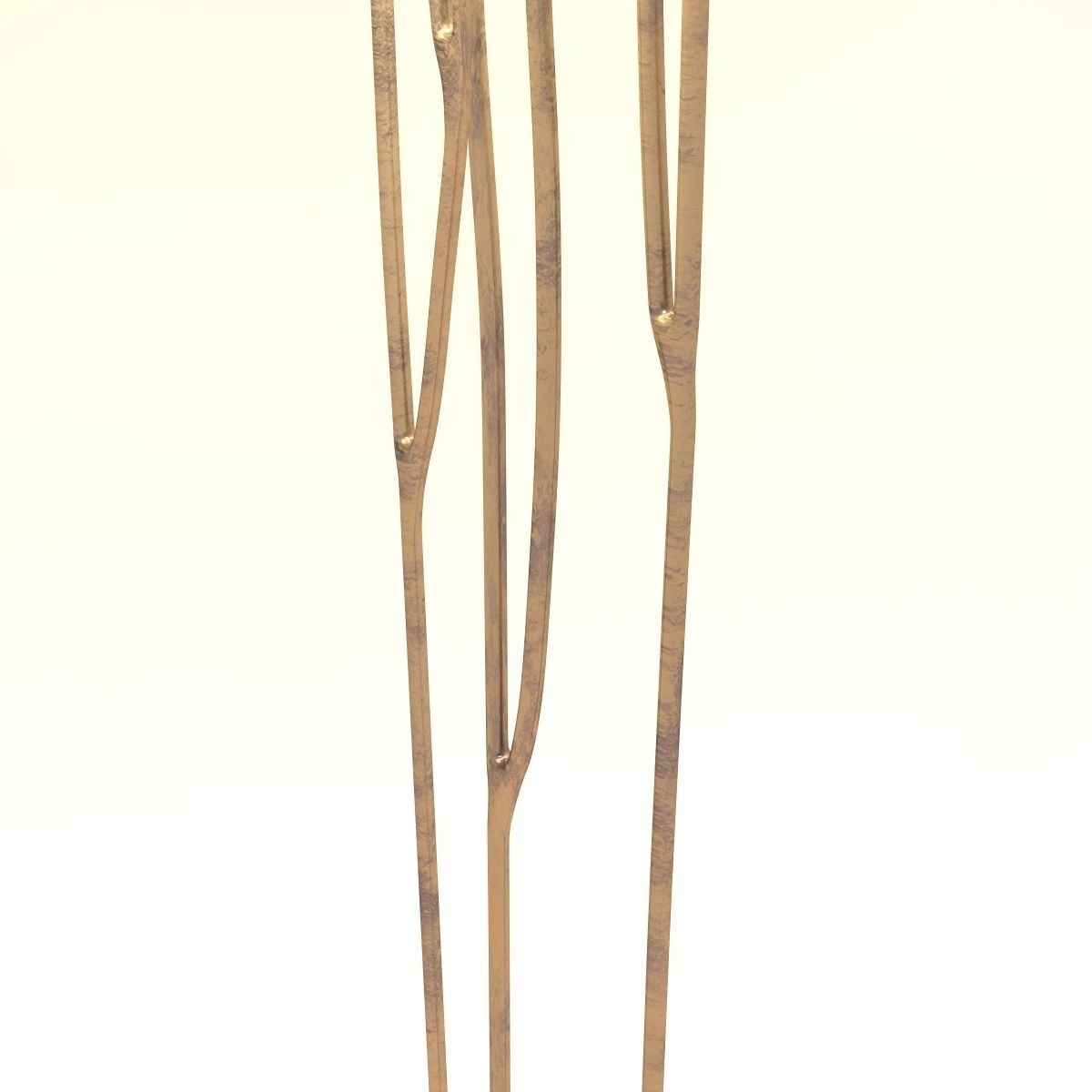 Forest Floor Lamp With Gilded Iron 3D model_5