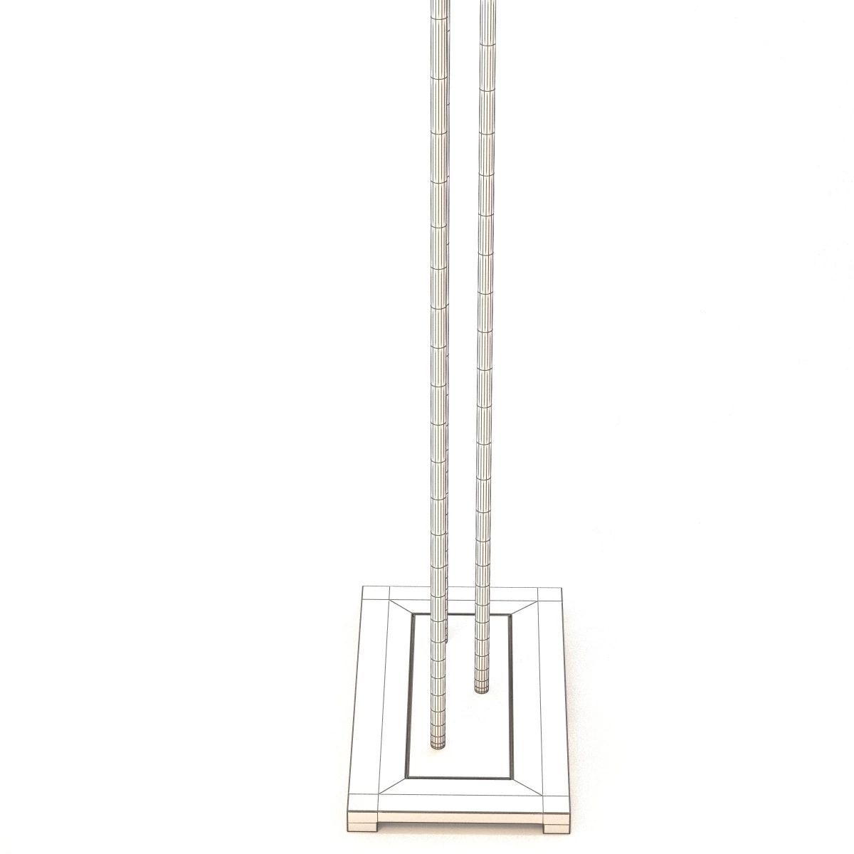 Forest Floor Lamp With Gilded Iron 3D model_3