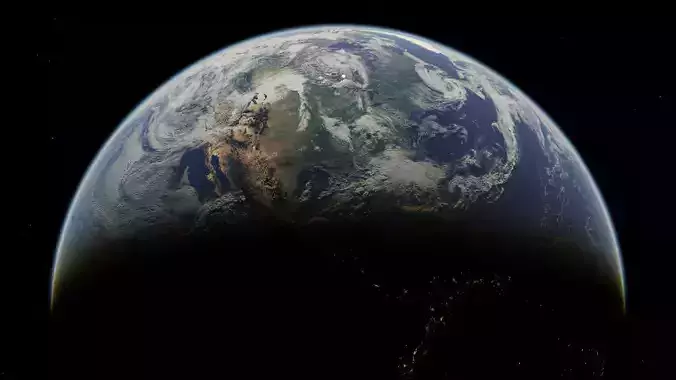 Photorealistic Earth with 43K textures 3D model